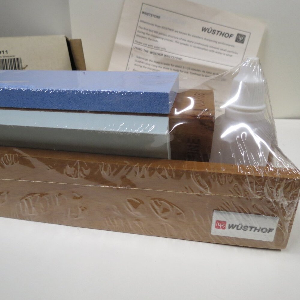 Knife Sharpener WÜSTHOF NEW Sealed NIB Tri-Hone Stones Sharpener Kit